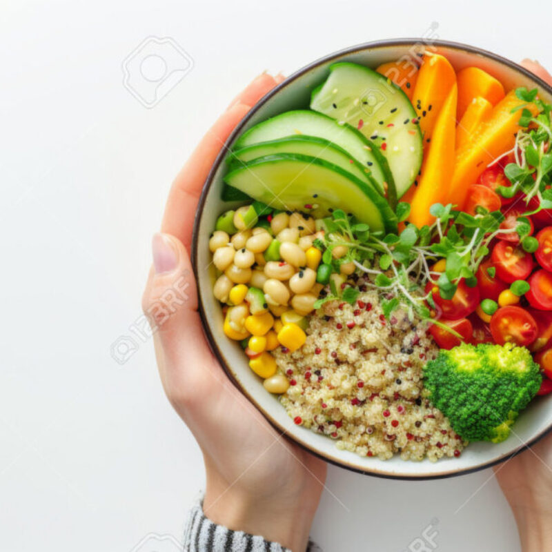 225173444-healthy-quinoa-salad-bowl-for-world-food-day-on-white-background-generative-by-ai